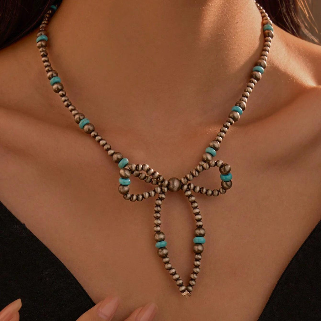 Damen Kette mit verspieltem Schleifen-Design und hochwertiger Verarbeitung Shop Nory