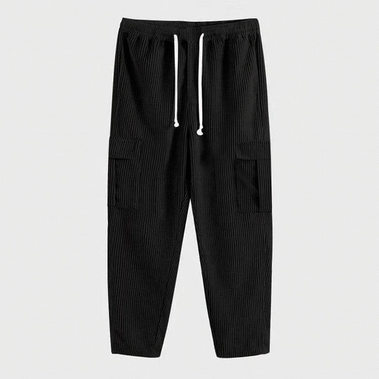 Herren Cordhose im Cargo-Stil mit Kordelzug und aufgesetzten Taschen Shop Nory