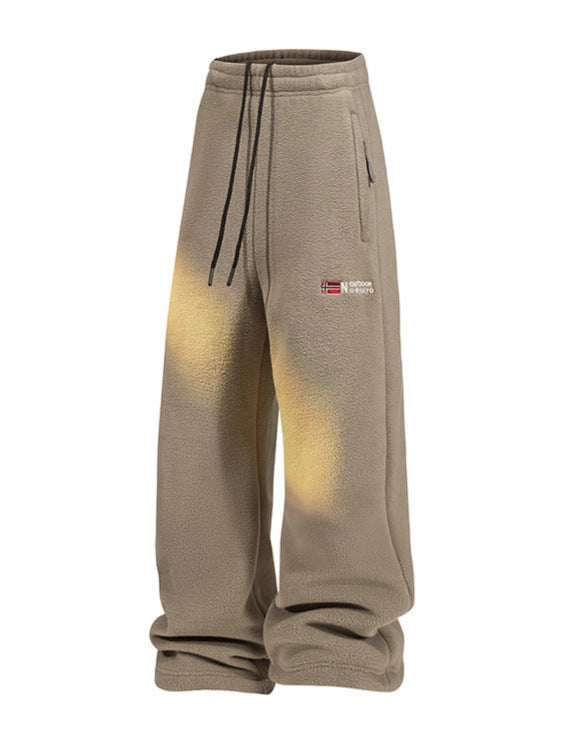 Damen Fleece-Hose mit elastischem Bund, Reißverschlusstaschen und Thermo-Innenfutter Shop Nory