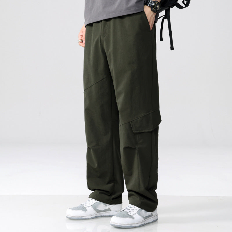 Herren Cargo-Hose im Utility-Look mit Relaxed-Fit, Mehrfach-Beintaschen und elastischem Bund Shop Nory