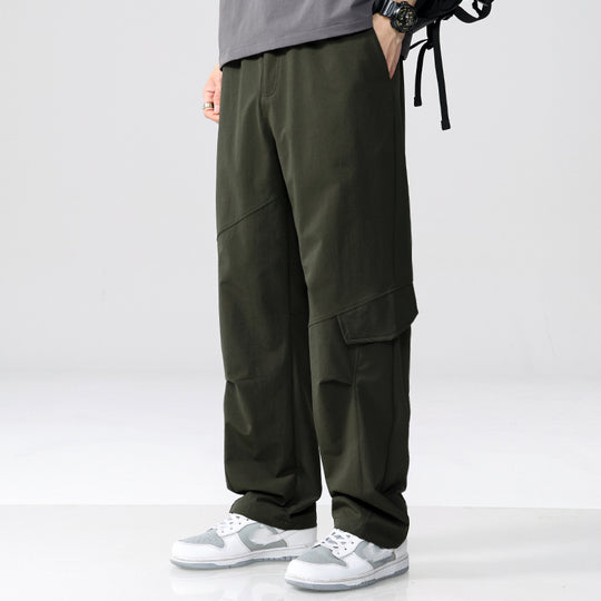 Herren Cargo-Hose im Utility-Look mit Relaxed-Fit, Mehrfach-Beintaschen und elastischem Bund Shop Nory