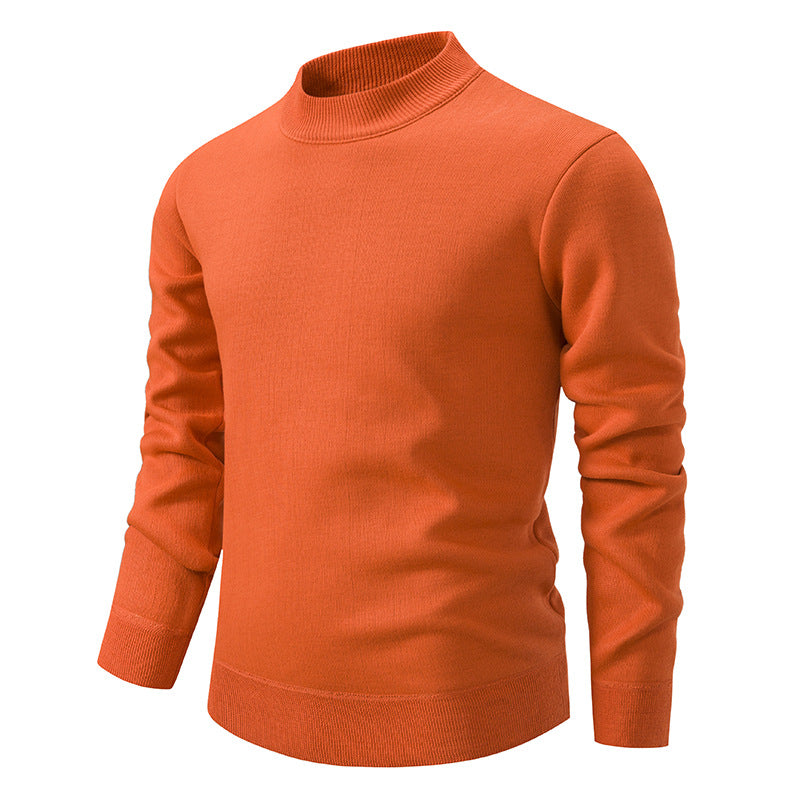 Herren Hochwertiger Strickpullover mit modernem Stehkragen