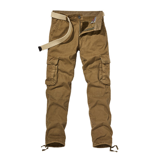 Herren Cargohhose mit verstärkten Knien, Tunnelzug-Beinabschlüssen und integriertem Gürtel Shop Nory