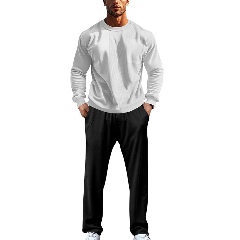 Herren Bequemer und eleganter Freizeitanzug mit praktischen Taschen und elastischem Bund