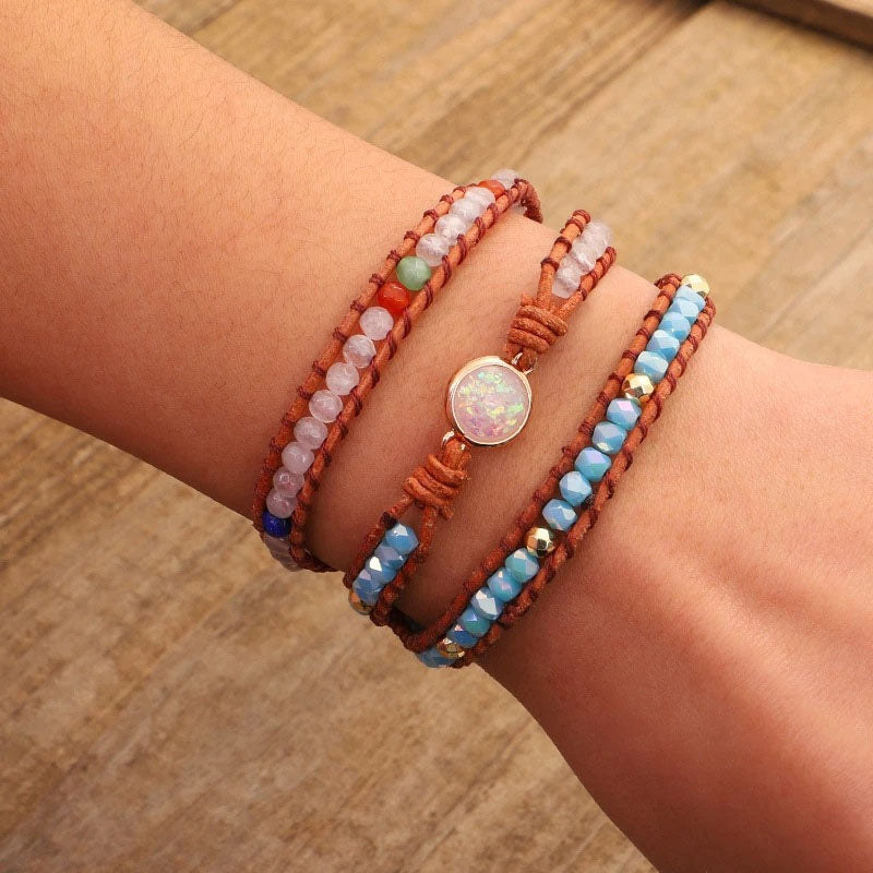 Böhmisches Geflochtenes Perlenarmband | Shop Nory