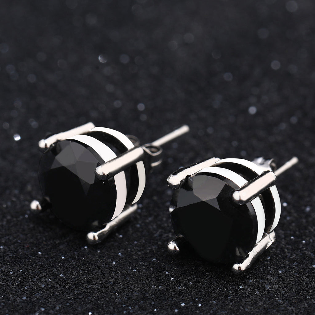 Elegante Funkelnde Zirkonia Ohrstecker In Krappenfassung
