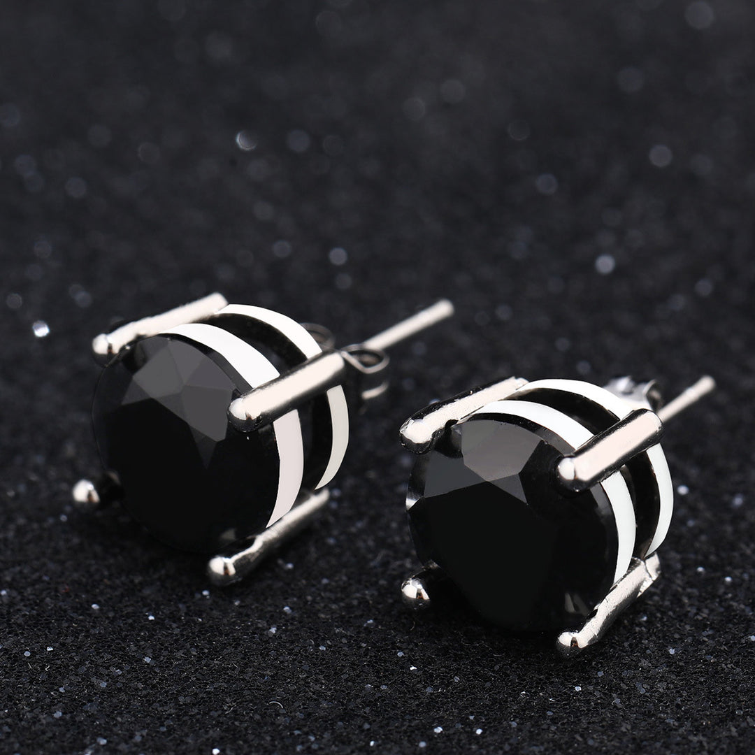 Elegante Funkelnde Zirkonia Ohrstecker In Krappenfassung