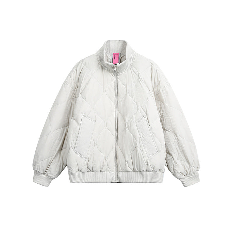 Damen Gesteppte Kurzblousonjacke mit Stehkragen und elastischem Saum Shop Nory