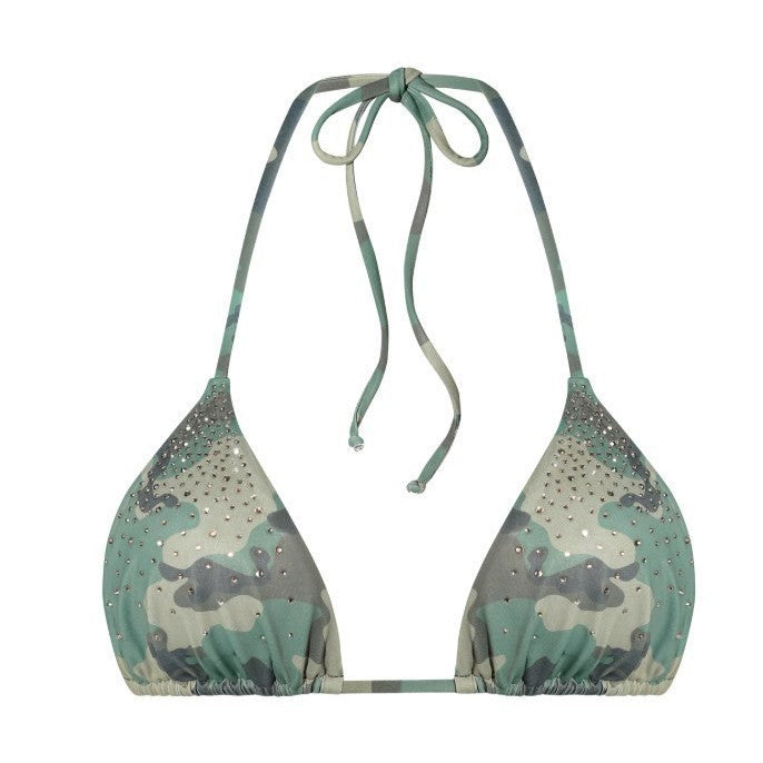 Damen Triangel-Bikini mit schimmernden Details