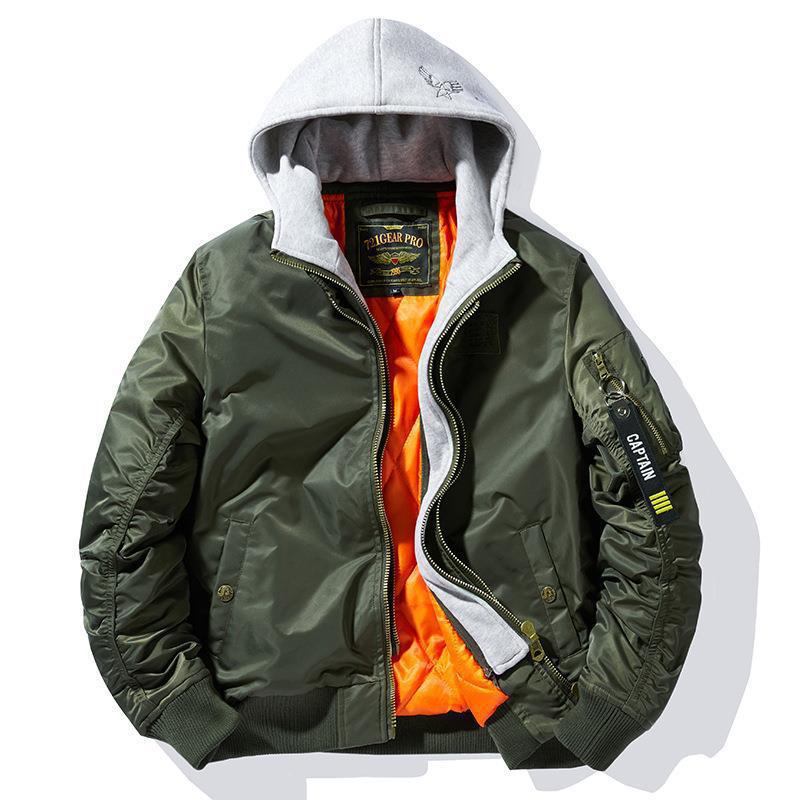 Herren Bomberjacke mit abnehmbarer Kapuzen-Innenseele und gesteppter Thermofütterung Shop Nory
