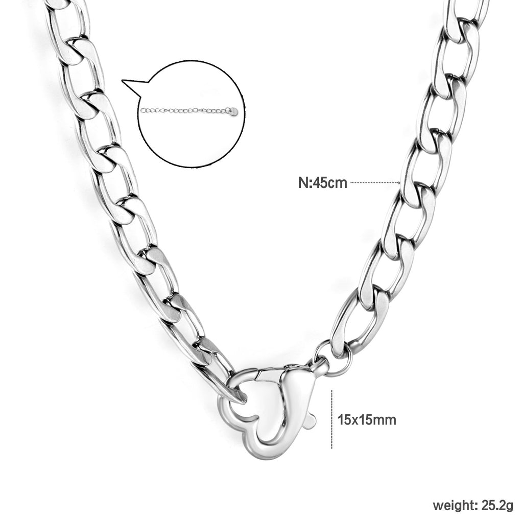 Damen Halskette mit hochwertigem Gliederdesign und Karabinerverschluss Shop Nory