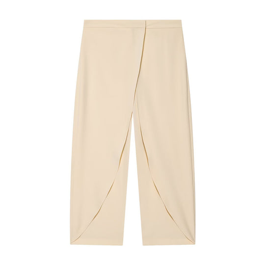 Damen Cropped Palazzo‑Hose mit Tulpenüberlappung und hohem Bund Shop Nory