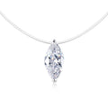 Damen Halskette mit elegantem Marquise-Anhänger Shop Nory