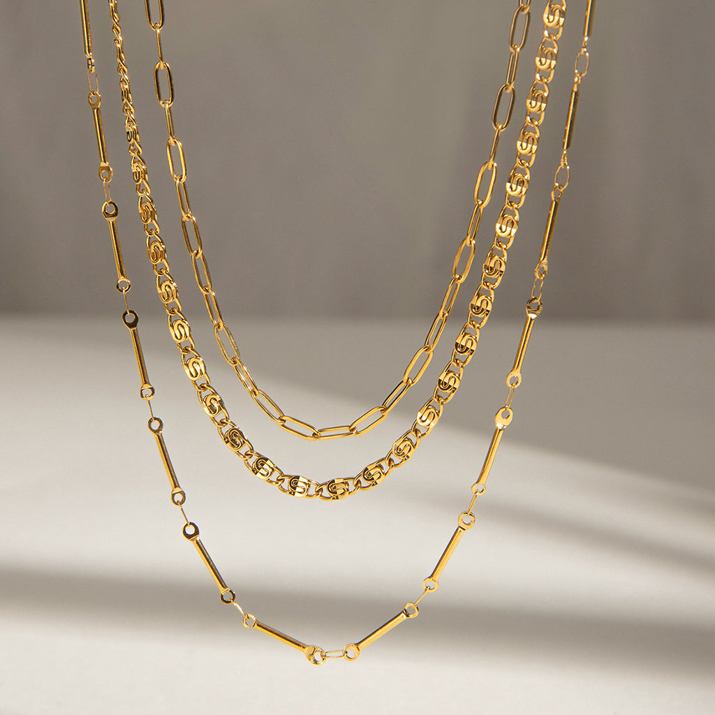 Damen Halskette aus hypoallergenem Edelstahl mit verstellbarem Kettendesign Shop Nory