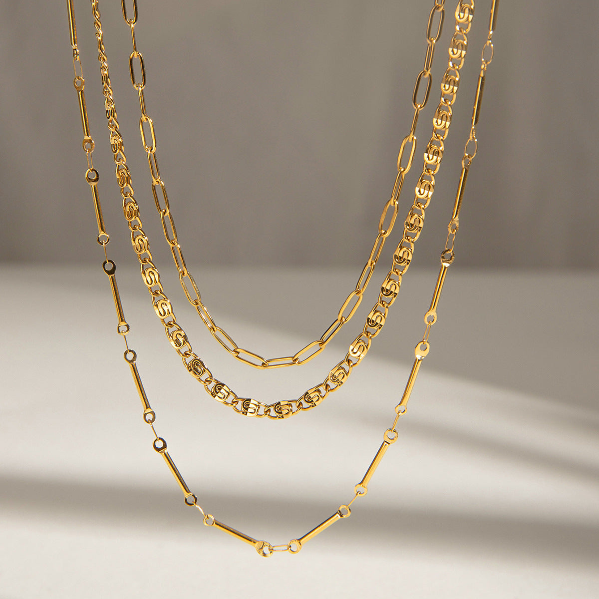 Damen Halskette aus hypoallergenem Edelstahl mit verstellbarem Kettendesign Shop Nory