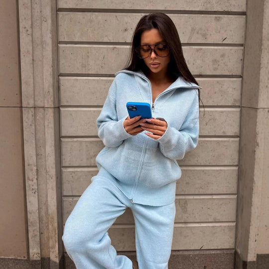 Damen Sportlicher Reißverschluss-Pullover Shop Nory