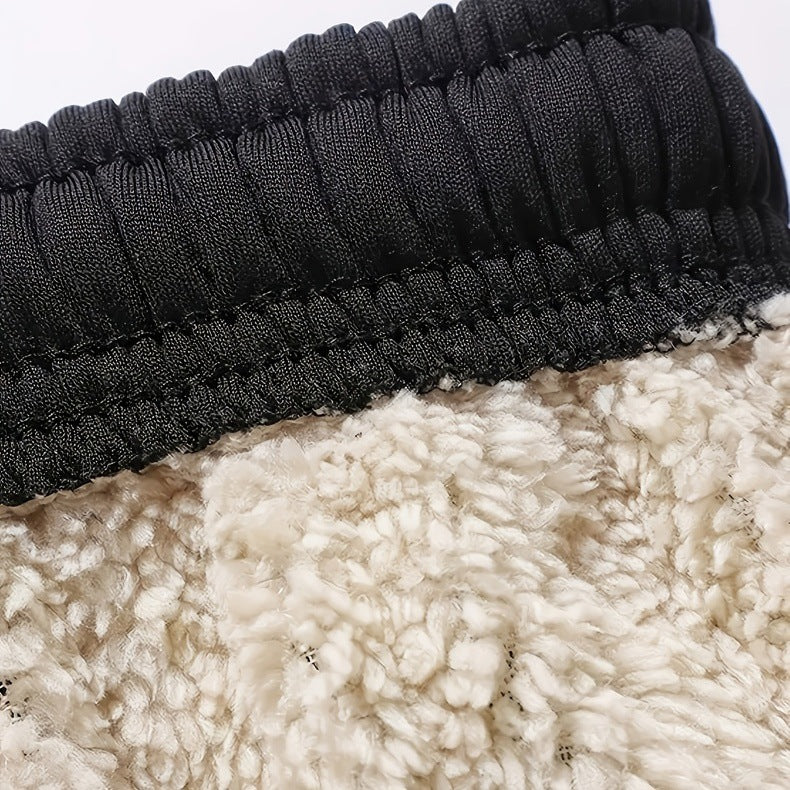 Herren Thermo-gefütterte Jogginghose mit Sherpa-Innenfutter und elastischem Bund Shop Nory