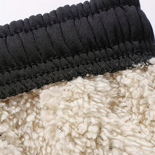 Herren Thermo-gefütterte Jogginghose mit Sherpa-Innenfutter und elastischem Bund Shop Nory