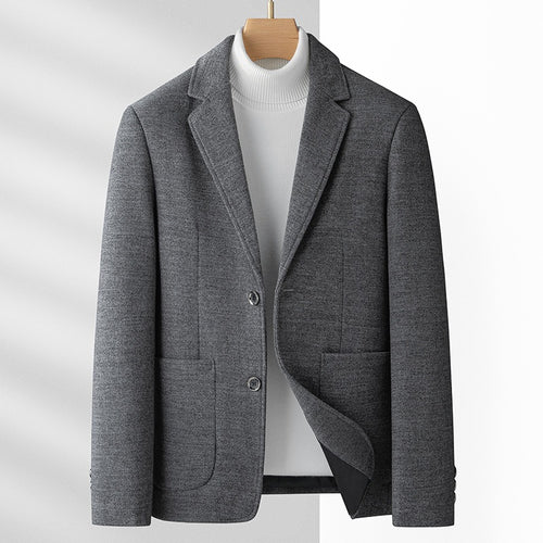 Herren Modernes Wollmisch-Sakko mit aufgesetzten Taschen Shop Nory