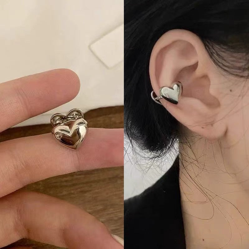 Damen Ohrstecker aus hochwertigem Edelstahl im Herzdesign Shop Nory