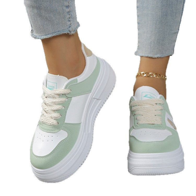 Damen Plateau-Sneaker mit modischer Sohle und komfortabler Dämpfung