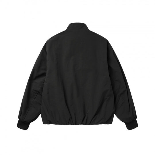 Unisex Leichte Boxy-Outdoorjacke im Trackstil mit hohem Stehkragen, Reißverschlusstaschen und elastischem Saum Shop Nory