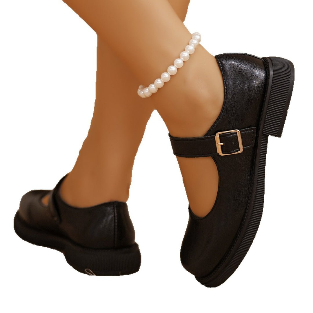 Damen Mary-Jane Slipper mit gepolsterter Plateausohle und verstellbarem Schnallenriemen Shop Nory