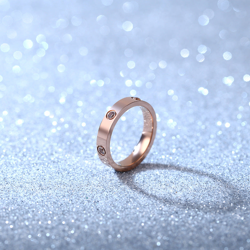 Damen Eleganter und zeitloser Ring mit funkelnden Kristallen Shop Nory