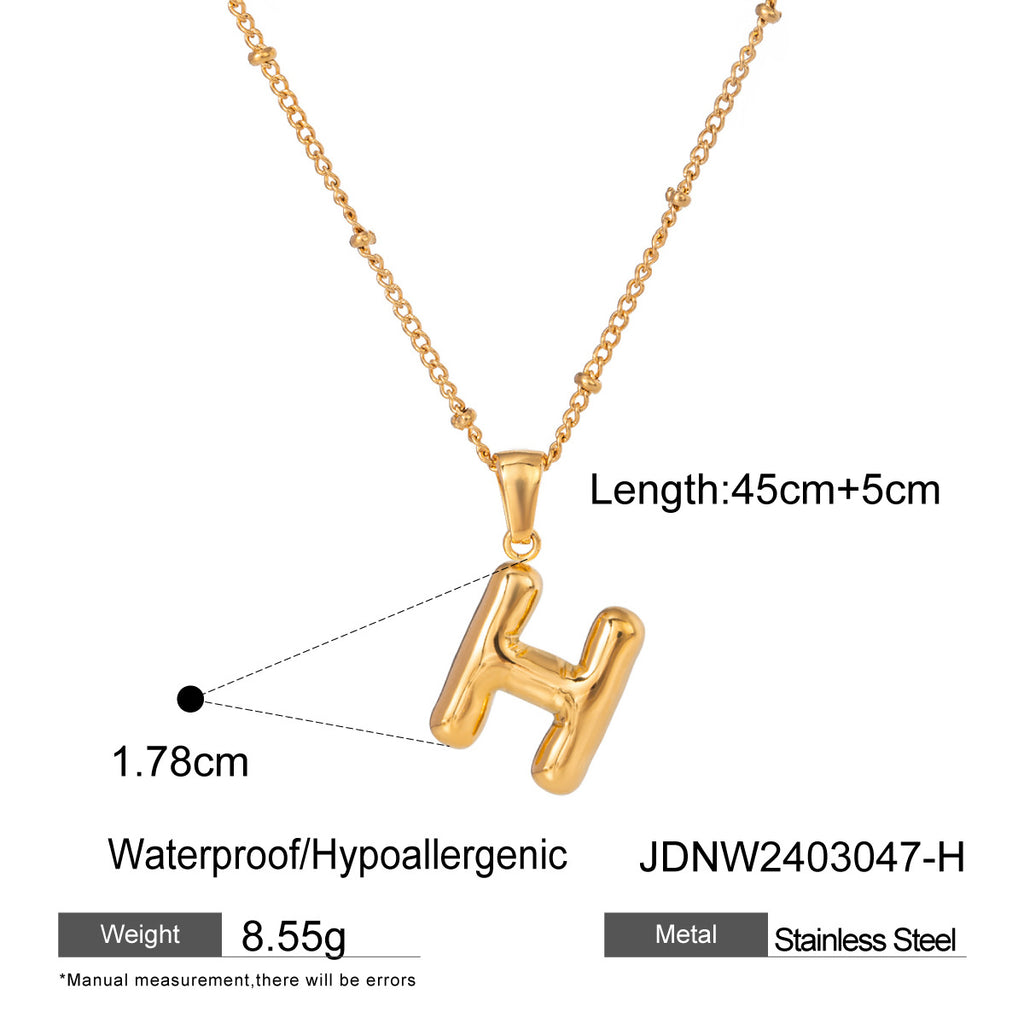 Damen Halskette mit persönlichem Z-Anhänger aus hochwertigem Edelstahl Shop Nory