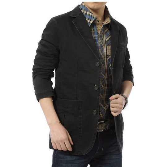 Herren Modische Leinenblazerjacke Shop Nory
