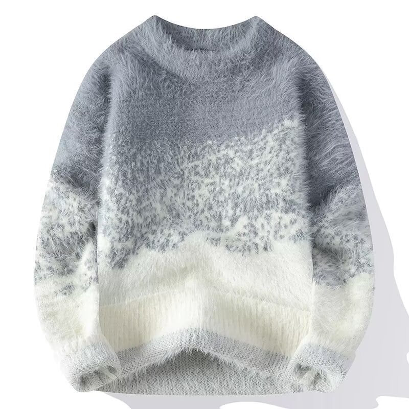 Damen Gemütlicher Rundhals Pullover aus Flauschigem Material Shop Nory