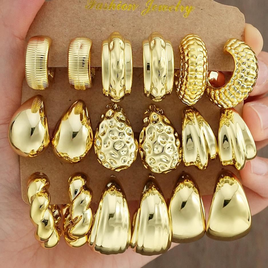 Damen Ohrstecker Set mit modernen, stilvollen Designs Shop Nory