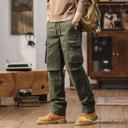 Herren Robuste Relaxed-Fit Cargohose mit verstärkten Knien und Mehrfach-Taschen Shop Nory