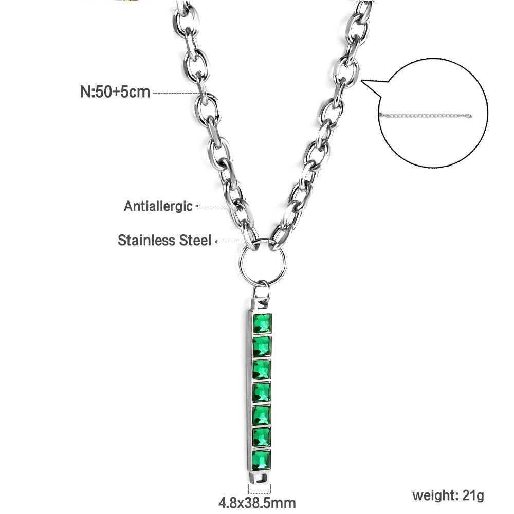 Damen elegante Halskette mit geometrischem Kompassanhänger aus hochwertigem Edelstahl und goldplattiertem Finish Shop Nory