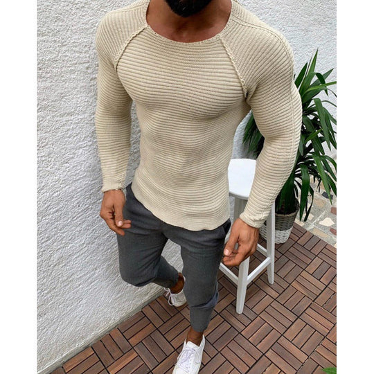 Herren Langarm Shirt mit strukturiertem Design