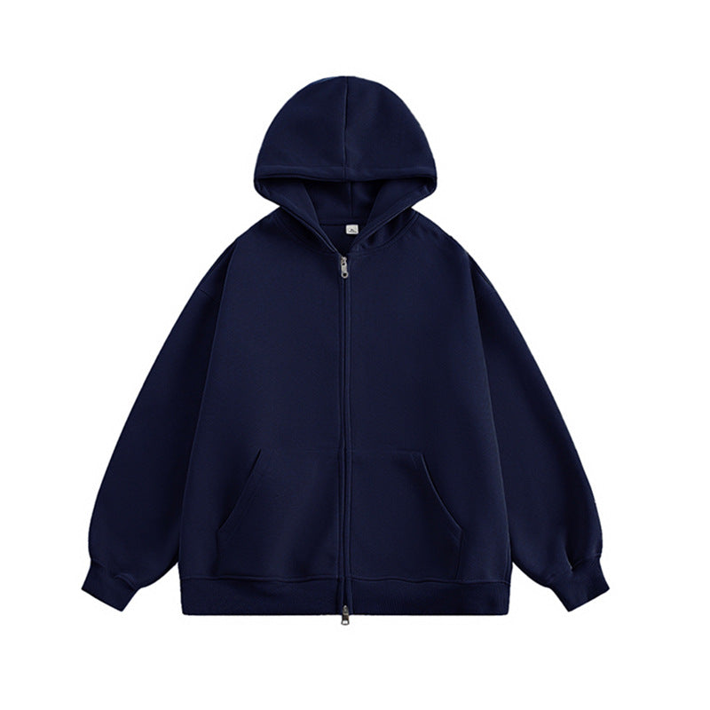 Unisex Oversize-Kapuzenjacke mit durchgehendem Reißverschluss und weichem Fleece-Innenfutter Shop Nory