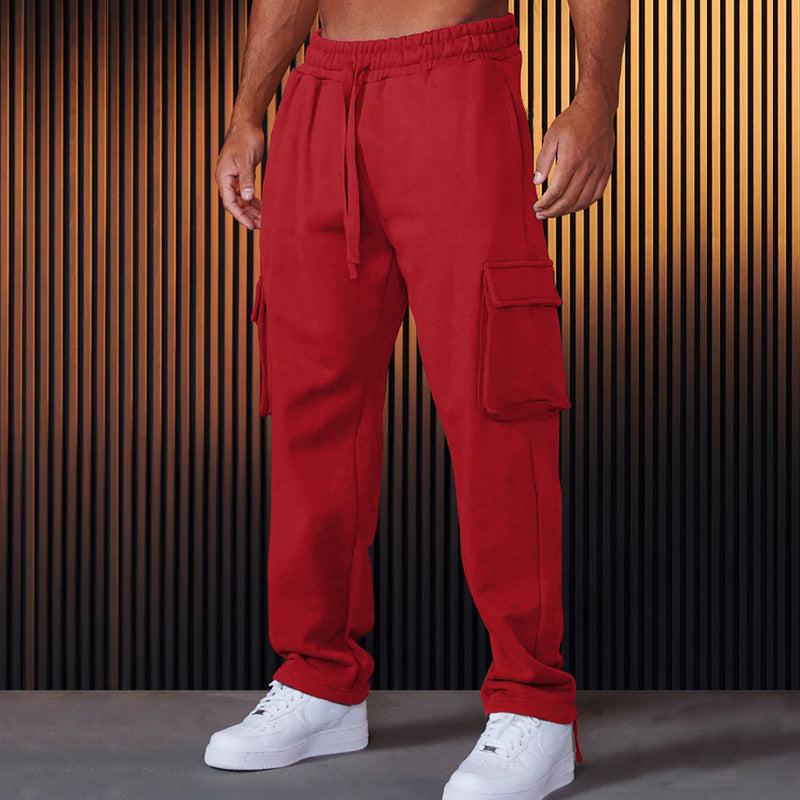 Herren Cargo-Jogginghose mit verstellbarem Bund und praktischen Seitentaschen