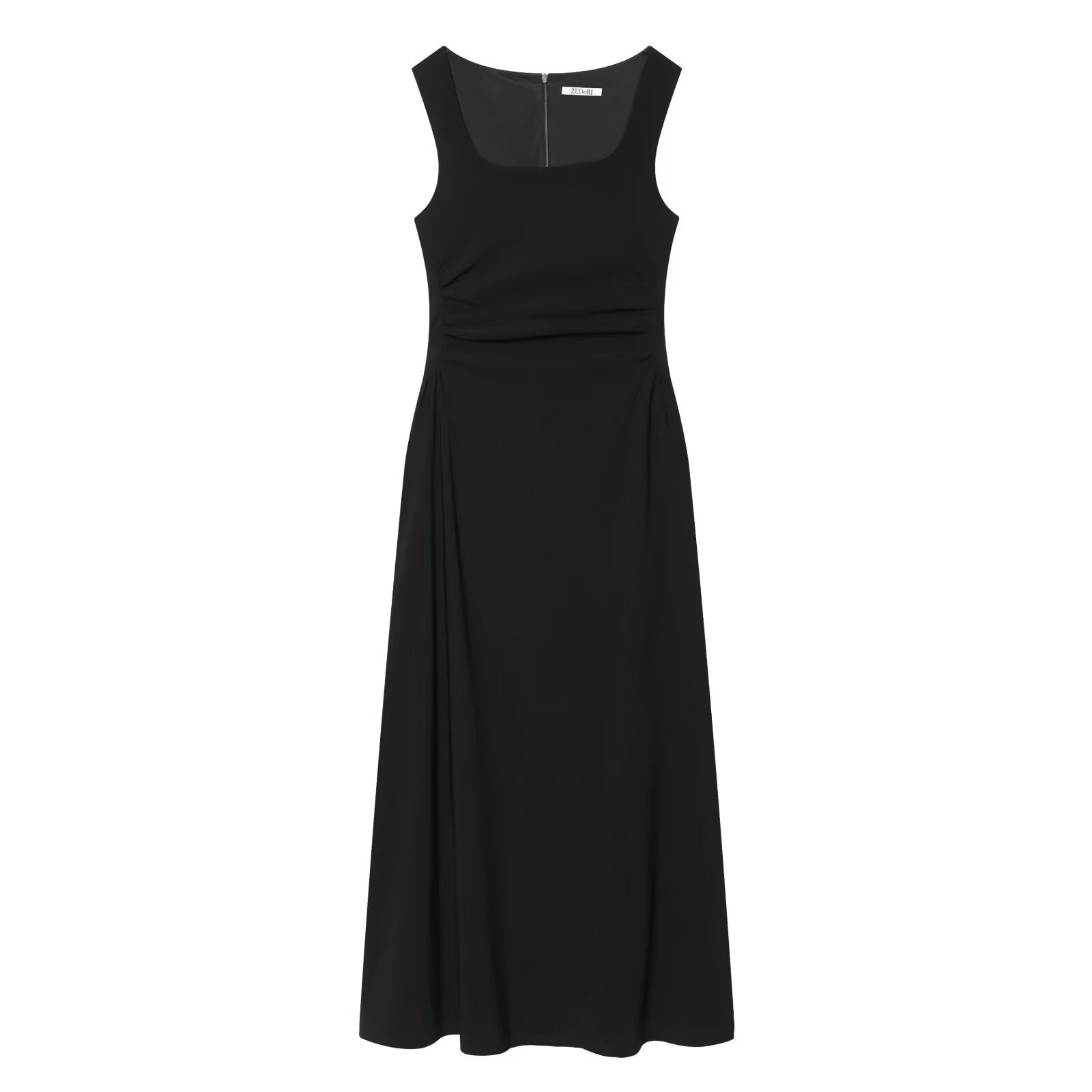 Damen elegantes Maxikleid mit quadratischem Ausschnitt und schmeichelndem Schnitt Shopnory