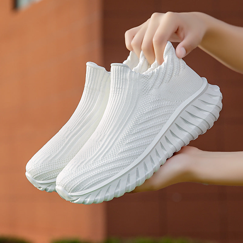 Damen Strick-Sneaker mit atmungsaktivem Obermaterial und rutschfester Sohle Shopnory