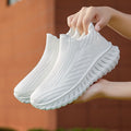 Damen Strick-Sneaker mit atmungsaktivem Obermaterial und rutschfester Sohle Shopnory