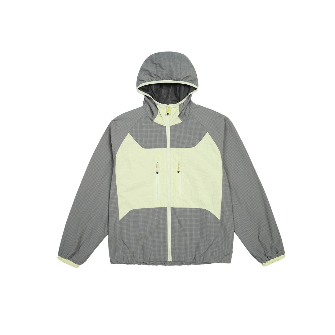 Unisex Leichte Kapuzen-Windjacke mit Ripstop‑Material, Colourblock‑Einsätzen und Fronttaschen Shop Nory