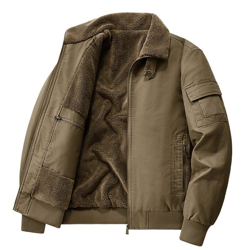 Herren Stylische Übergangsjacke mit Teddyfutter Shop Nory