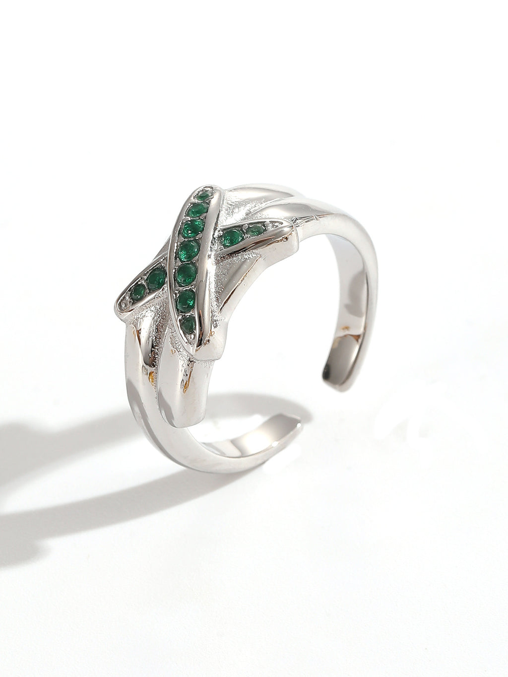 Damen Statement Ring mit funkelnden Zirkonia Shop Nory