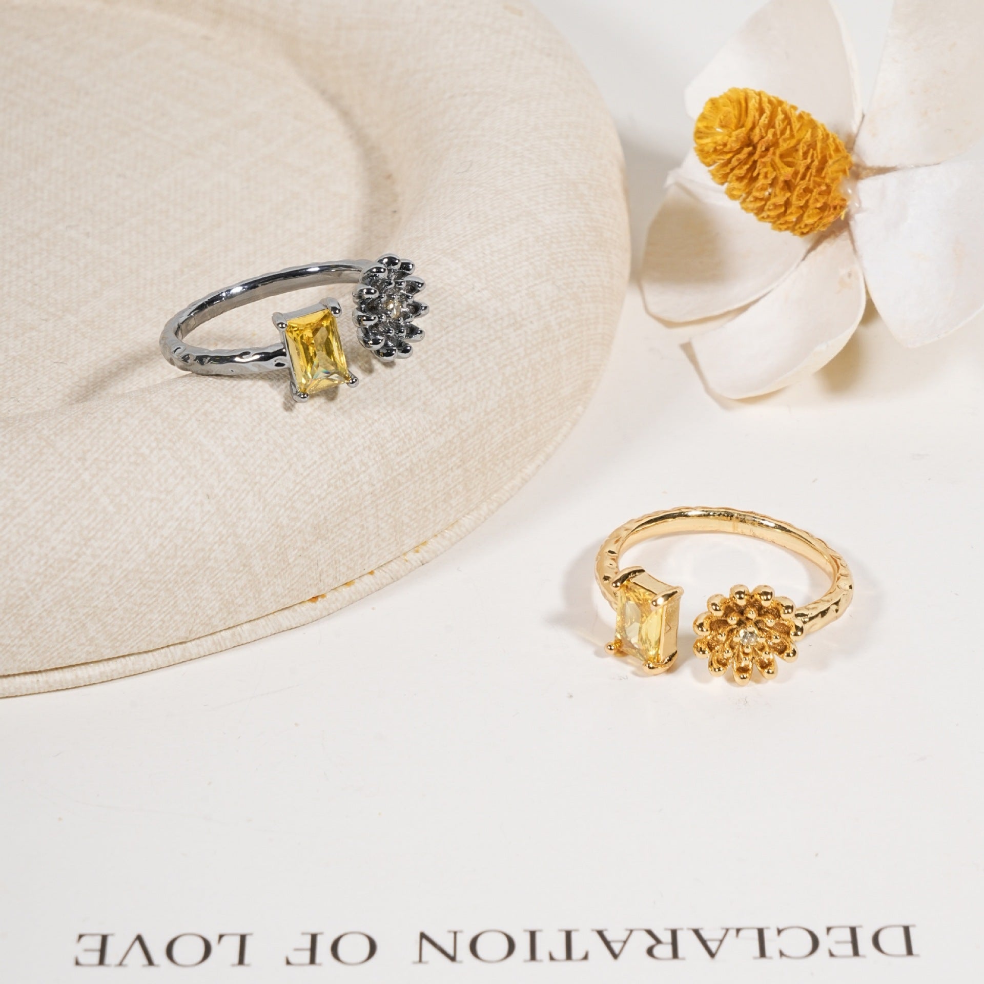 Damen eleganter Ring mit bunten Akzenten Shop Nory