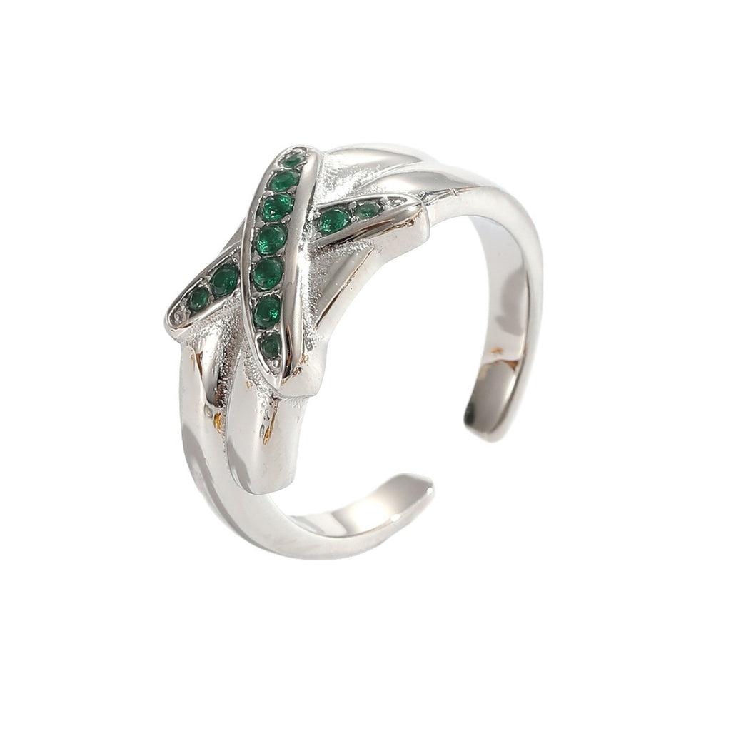 Damen Statement Ring mit funkelnden Zirkonia Shop Nory
