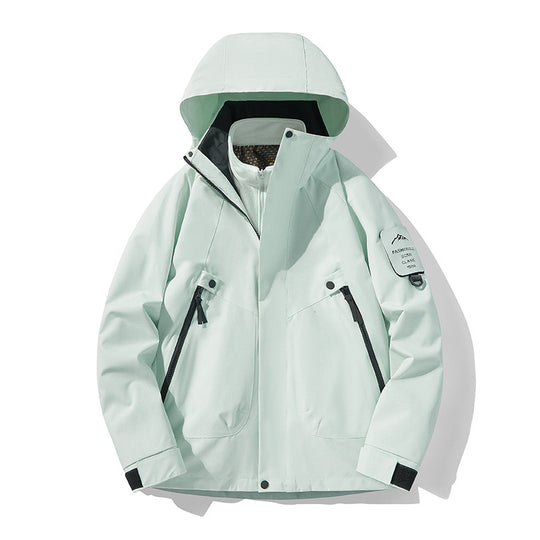 Unisex Wasserdichte, atmungsaktive Hardshell-Outdoorjacke mit Kapuze Shop Nory