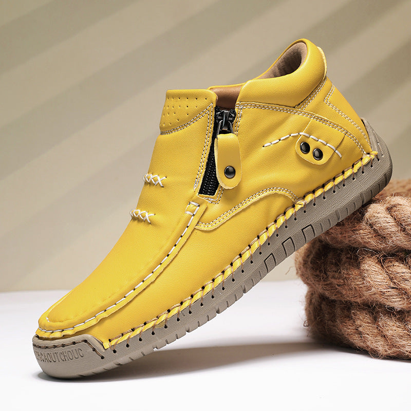 Herren Bequeme und modische Stiefeletten mit Reißverschluss