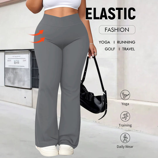Damen taillenhohe Shaping Bootcut-Leggings mit Bauchkontrolle und 4-Wege-Stretch Shopy Nory
