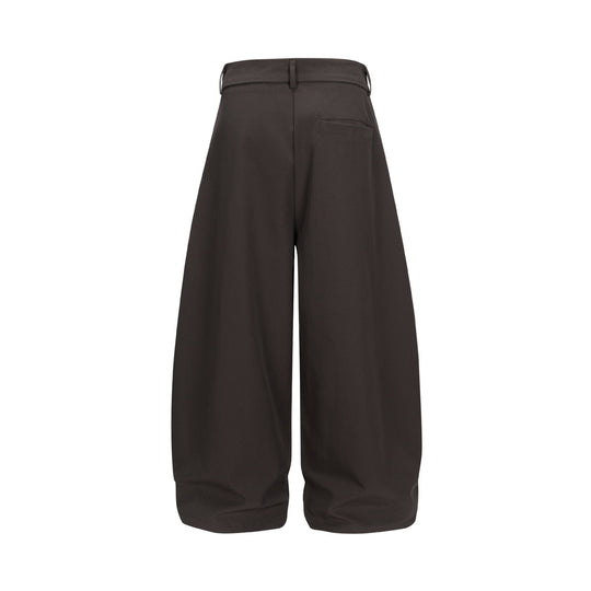 Damen Weite Culotte-Hose mit hoher Leibhöhe, Kellerfalten und verkürztem Saum Shop Nory