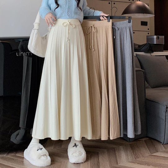 Damen Eleganter und fließender Maxirock Shop Nory